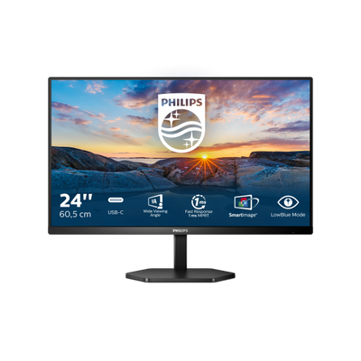 PHILIPS MONITOR 23,8 LED IPS 16:9 FHD 300 CDM, USB-C HUB, HDMI, MULTIMEDIALE, [24E1N3300A]
