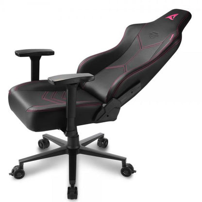 Sharkoon SGS30 Sedia per gaming universale Sedia imbottita tappezzata Nero, Rosa [SKILLERSGS30BLACK/PINK] - ITPartners