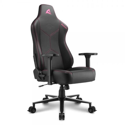 Sharkoon SGS30 Sedia per gaming universale Sedia imbottita tappezzata Nero, Rosa [SKILLERSGS30BLACK/PINK] - ITPartners