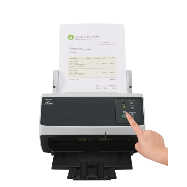 Ricoh FI-8150: Duplex - A4 - ADF 100 - 50 ppm - USB 3.2/LAN [PA03810-B101]
