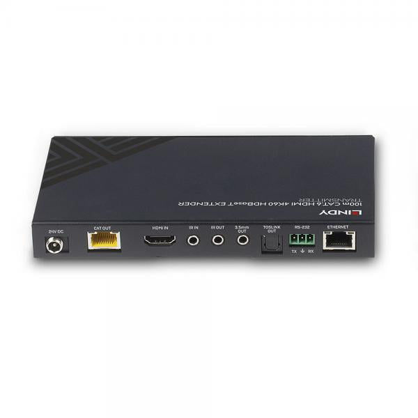 LINDY No. 38341 - Extender HDBaseT Cat.6 HDMI 4K60, Audio, IR & RS-232 100m, Trasmettitore [LIN-38341]