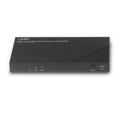 LINDY No. 38341 - Extender HDBaseT Cat.6 HDMI 4K60, Audio, IR & RS-232 100m, Trasmettitore [LIN-38341]