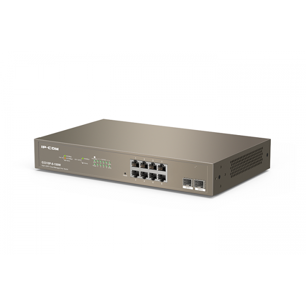 IP-COM SWITCH POE CLOUD MANAGED 8GE+2SFP [G3310P-8-150W]