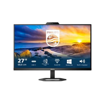 PHILIPS MONITOR 27 LED IPS 16:9 QHD 1MS 300 CDM, HDMI / DP PIVOT, USB-C, WEBCAM, MULTIMEDIALE [27E1N5600HE]