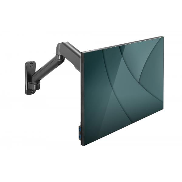 Digitus Single Gas Spring Monitor Wall Mount - 32inch - 9 kg max - Black [DA-90425]