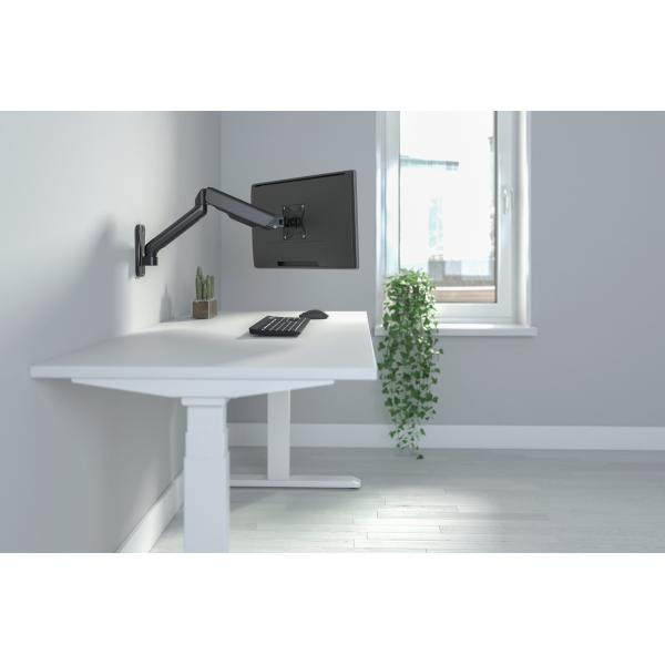 Digitus Single Gas Spring Monitor Wall Mount - 32inch - 9 kg max - Black [DA-90425]
