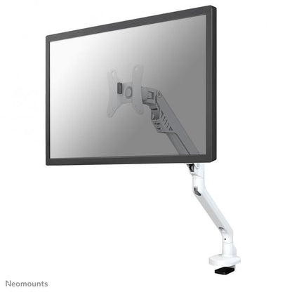 Neomounts Single Monitor Arm - 10-32inch - 2-8 kg - Gas Spring - 180 Degrees - Stop Mechanism - Topfix - White [FPMA-D750WHITE2]