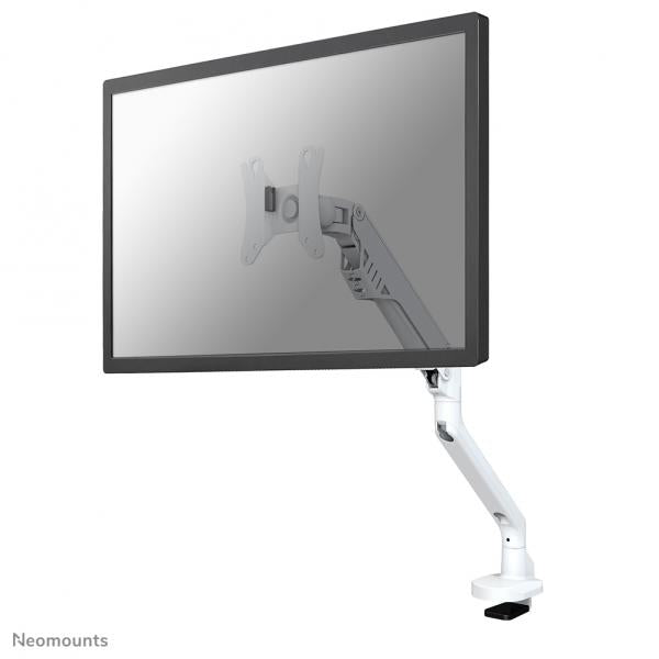 Neomounts Single Monitor Arm - 10-32inch - 2-8 kg - Gas Spring - 180 Degrees - Stop Mechanism - Topfix - White [FPMA-D750WHITE2]