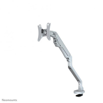 Neomounts Single Monitor Arm - 10-32inch - 2-8 kg - Gas Spring - 180 Degrees - Stop - Topfix - Silver [FPMA-D750SILVER2]