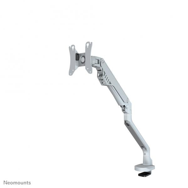 Neomounts Single Monitor Arm - 10-32inch - 2-8 kg - Gas Spring - 180 Degrees - Stop - Topfix - Silver [FPMA-D750SILVER2]