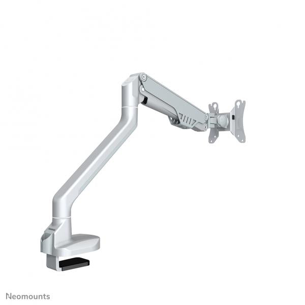 Neomounts Single Monitor Arm - 10-32inch - 2-8 kg - Gas Spring - 180 Degrees - Stop - Topfix - Silver [FPMA-D750SILVER2]