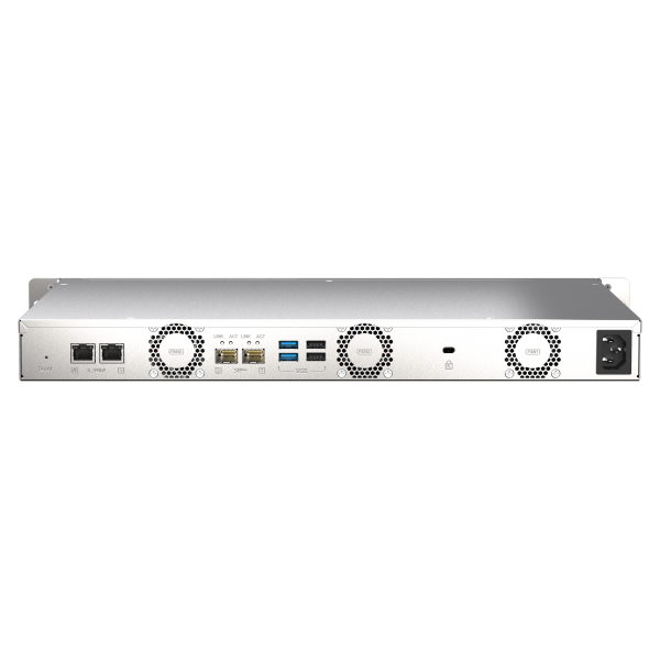 Qnap Marvell OCTEON TX2 CN9130 / CN9131- NAS Rack (1U) - 4 GB DDR4 - 4GB Flash - 4 Bays 3.5 inch [TS-435XEU-4G]
