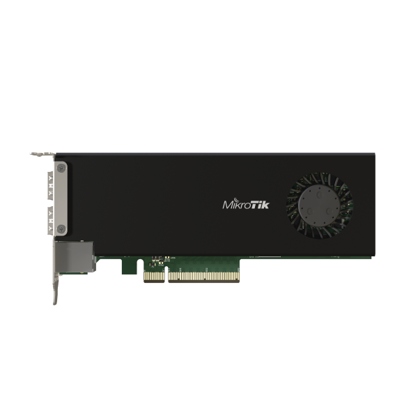 MikroTik, CCR2004-1G-2XS-PCIe  Scheda router PCIe con 2 porte 25G SFP28, 1 porta Gigabit, CPU quad-core ARM, 4 GB RAM e RouterOS v7. [CCR2004-1G-2XS-PCIe]