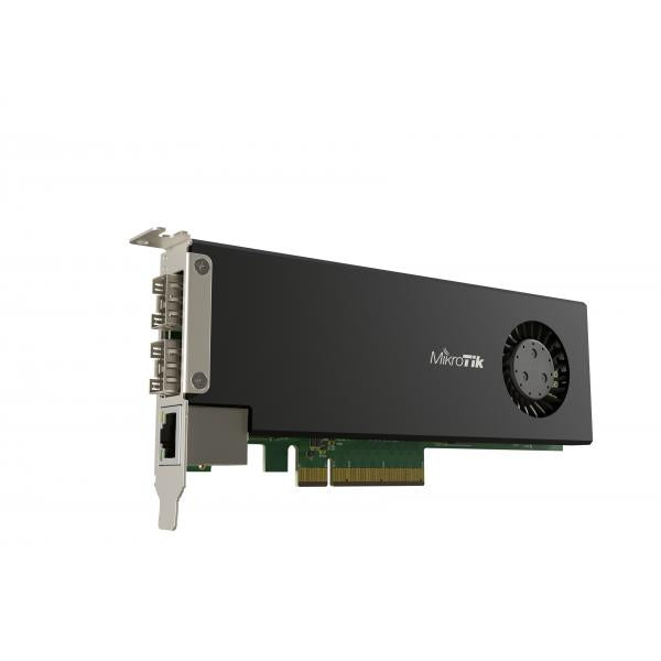 MikroTik, CCR2004-1G-2XS-PCIe  Scheda router PCIe con 2 porte 25G SFP28, 1 porta Gigabit, CPU quad-core ARM, 4 GB RAM e RouterOS v7. [CCR2004-1G-2XS-PCIe]