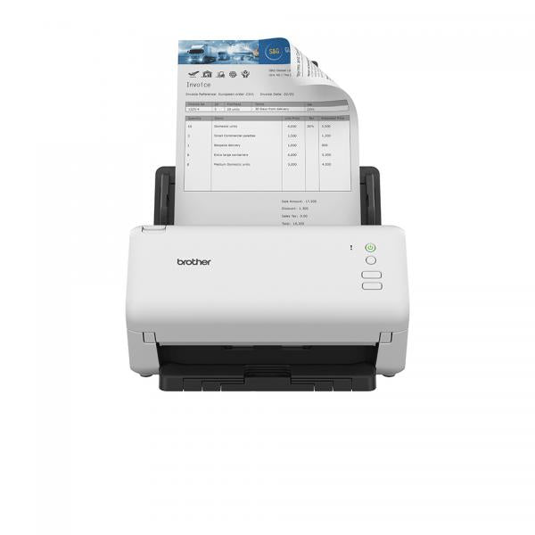 BROTHER SCANNER DOCUMENTALE A4, DUAL CIS, 35PPM/70IPM 600X600DPI ADF 60FG USB [ADS4100]