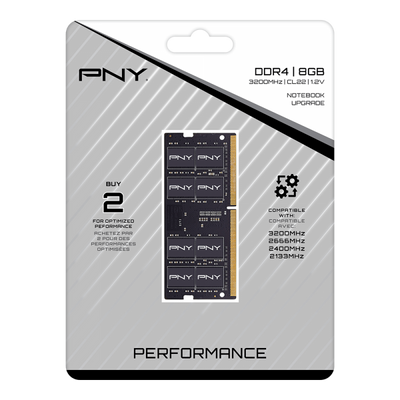 PNY Performance memoria 8 GB 1 x 8 GB DDR4 3200 MHz [MN8GSD43200-TB]