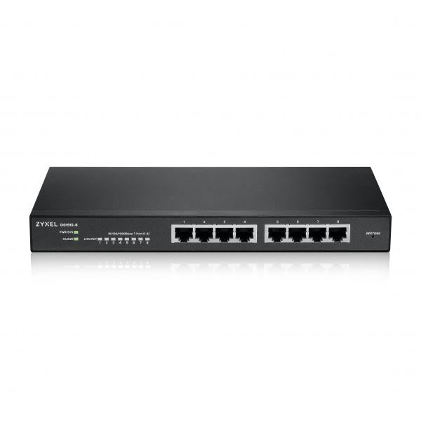 ZYXEL SWITCH MANAGED NEBULAFLEX 8 PORTE GIGABIT, IPV6, VLAN, SENZA VENTOLE, DESKTOP [GS1915-8-EU0101F]