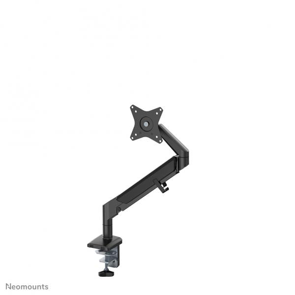 Neomounts Single Monitor Arm - 17-32inch - 1-9 kg - Gas Spring - 180 Degrees - Stop Mechanism - Space Saving T-Rex Model - Black [DS70-810BL1]