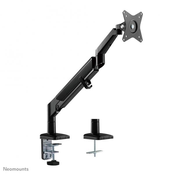 Neomounts Single Monitor Arm - 17-32inch - 1-9 kg - Gas Spring - 180 Degrees - Stop Mechanism - Space Saving T-Rex Model - Black [DS70-810BL1]