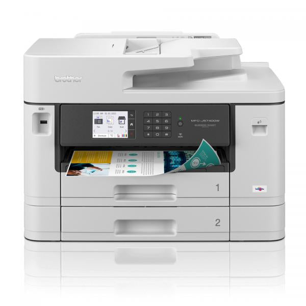 BROTHER MULTIFUNZIONE INK A3 COLORE, 28PPM, ADF DUPLEX, FRONTE/RETRO, CASSETTO STANDARD, USB/LAN/WIFI, 4 IN 1 [MFCJ5740DW]