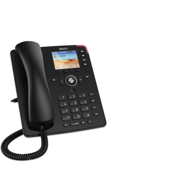 Snom D713 Entry-level IP Phone: 6 account SIP, Gigabit switch, High-resolution TFT display [00004582]