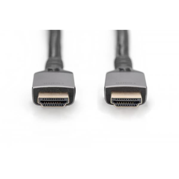 Digitus HDMI Ultra Premium High Speed Connection Cable - A M/M - 2.0m - Alu Housing - UHD - 8K - 60Hz - Black [DB-330200-020-S]