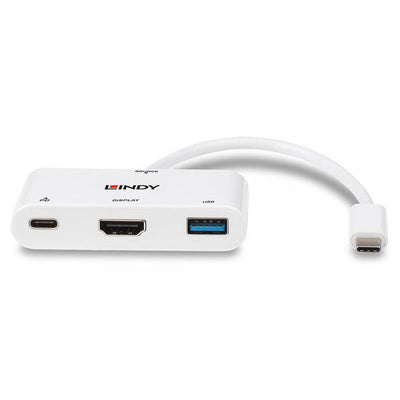 LINDY CONVERTER DA USB 3.2 TIPO C A HDMI CON PORTA USB TIPO A E POWER DELIVERY [43340]