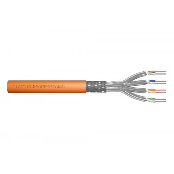 Digitus CAT 7 S-FTP Data Cable - Installation Cable - 250 m - Simplex - Dca-s2 d1 a1 - Orange [DK-1743-VH-250]