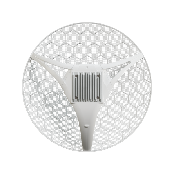 MikroTik, LHG LTE18 kit with 800MHz dual-core ARM CPU, 256MB RAM, 1 x Gigabit Ethernet port with PoE-in for powering, 1.2 Gbps LTE CAT18 modem for International bands 1/3/5/7/8/20/28/38/40/41, 17 dBi [LHGGM&EG18-EA]