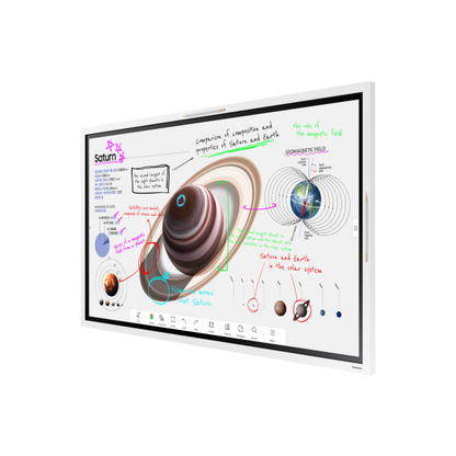 Samsung WM55B lavagna interattiva 139,7 cm (55") 3840 x 2160 Pixel Touch screen Grigio, Bianco [LH55WMBWBGCXEN]