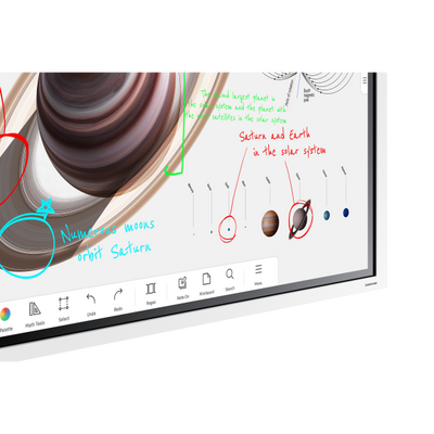 Samsung WM65B lavagna interattiva 165,1 cm (65") 3840 x 2160 Pixel Touch screen Grigio, Bianco [LH65WMBWBGCXEN]
