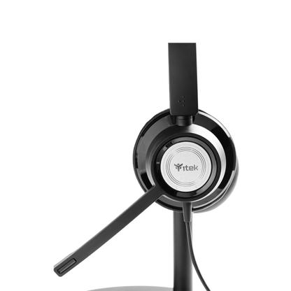 ITEK CUFFIA CON MICROFONO H362, USB, JACK 3.5MM, CONT. VOLUME, ALTAQUALITA AUDIO [ITHOH362]