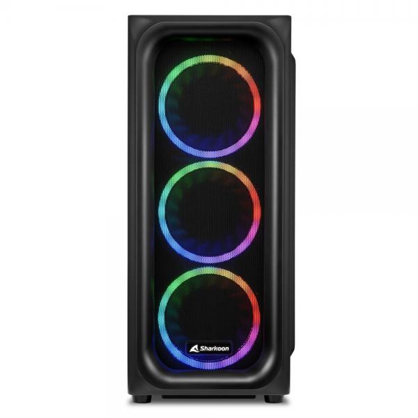 SHARKOON CASE TK5M RGB ATX 1XUSB 3.2, 2XUSB 3.0, VETRO TEMPERATO, 3X120MM FAN FRONT [TK5M RGB]