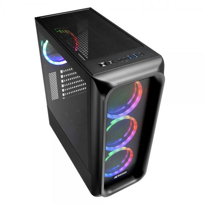 SHARKOON CASE TK5M RGB ATX 1XUSB 3.2, 2XUSB 3.0, VETRO TEMPERATO, 3X120MM FAN FRONT [TK5M RGB]