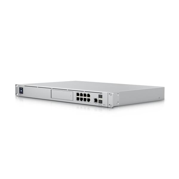 Ubiquiti - UDM-SE - UniFi Dream Machine SE with Quad-core ARM Cortex-A57 at 1.7 GHz, 4GB DDR4 RAM, x1 HDD 3.5" NVR (128 GB SSD integrated), 1U rack, 100+ devices, 1k+ clients, LAN x8 GbE RJ45 ports [UDM-SE-EU]