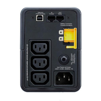 APC UPS LINE-INTERACTIVE 500 VA/300 W - AVR - 8 ORA RECHARGE - 1 MINUTO STAND-BY - 230 V INGRESSO - [BX500MI]