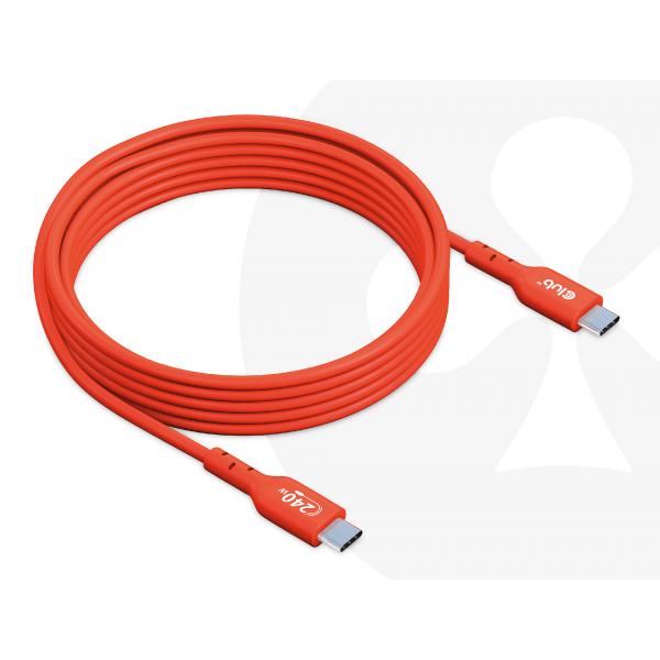 CLUB3D USB2 TYPE-C BI-DIRECTIONAL CABLE, DATA 480MB, PD 240W(48V/5A) EPR M/M 2M/6.56FT [CAC-1573]