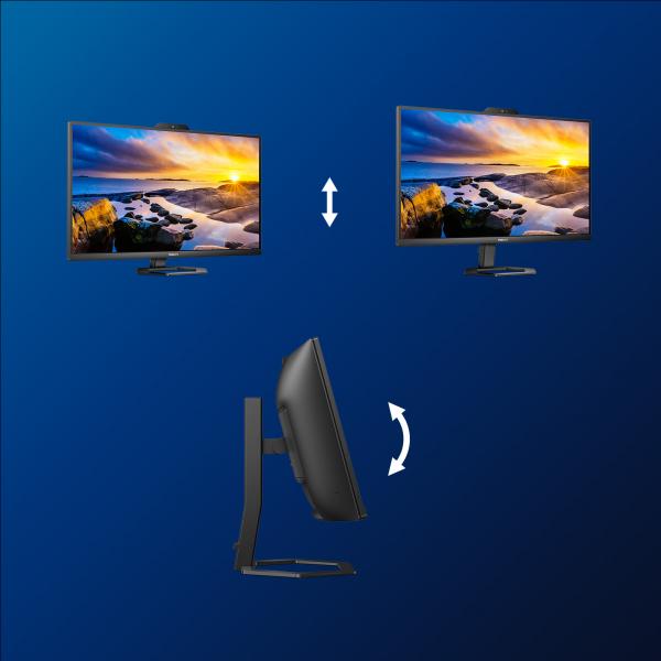 PHILIPS MONITOR CURVO 34 WLED VA 21:9 UWQHD 4MS, DP/HDMI, USB-C DOCKING, WEBCAM, REG ALTEZZA, MULTIM [34E1C5600HE]