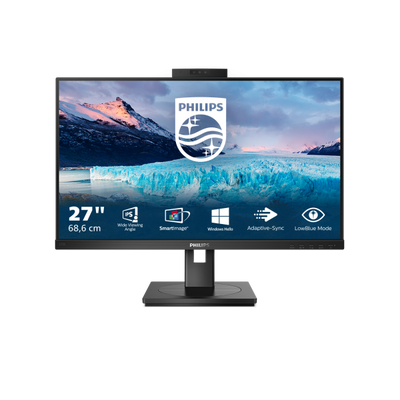 PHILIPS MONITOR 27 LED IPS 16:9 FHD 4MS 250 CDM, VGA / DVI-D / HDMI / DP PIVOT, WEBCAM MULTIMEDIALE [272S1MH]