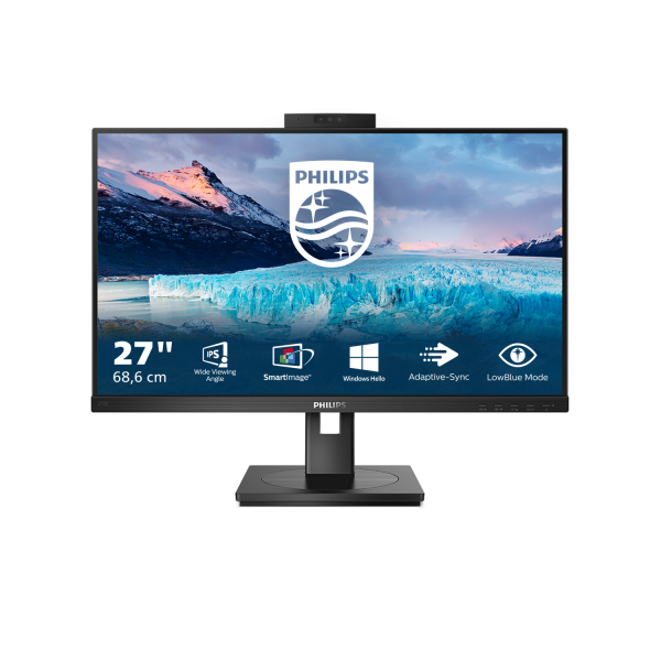 PHILIPS MONITOR 27 LED IPS 16:9 FHD 4MS 250 CDM, VGA / DVI-D / HDMI / DP PIVOT, WEBCAM MULTIMEDIALE [272S1MH]