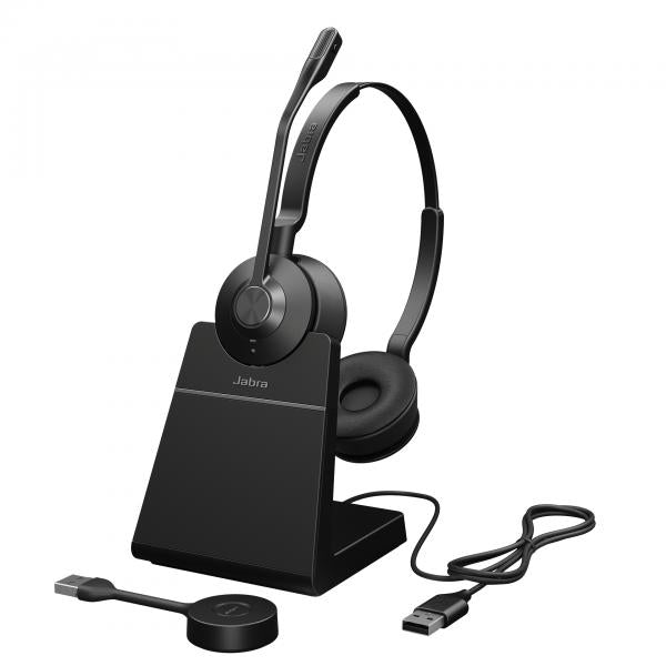 Jabra Engage 55 Stereo USB-A UC with charging stand - PROMO FINO AD ESAURIMENTO SCORTE [9559-415-111]