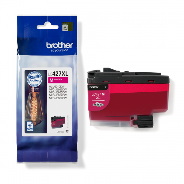 Brother LC427XLM cartuccia d'inchiostro 1 pz Originale Resa elevata (XL) Magenta [LC427XLM]