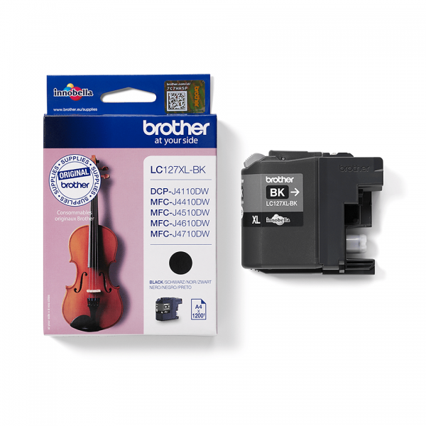 Brother LC127XLBK cartuccia d'inchiostro 1 pz Originale Resa extra elevata (super) Nero [LC127XLBK]