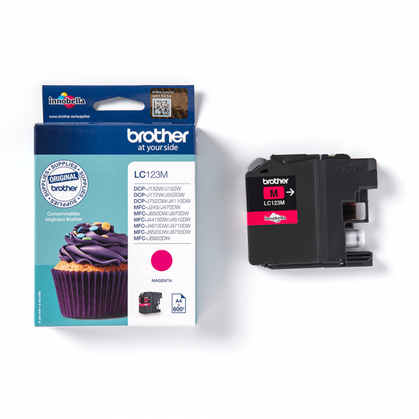 BROTHER CART INK MAGENTA PER MFC-J4410/J4510/J4610/J4710 [LC123M]
