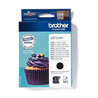 BROTHER CART INK NERO PER MFC-J4410/J4510/J4610/J4710 [LC123BK]