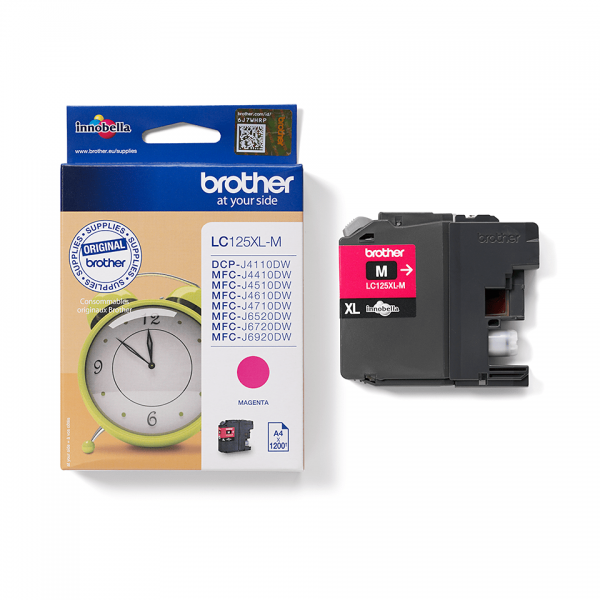 BROTHER CART INK MAGENTA MFC-J4410DW/4510DW 1200 PAG [LC125XLM]