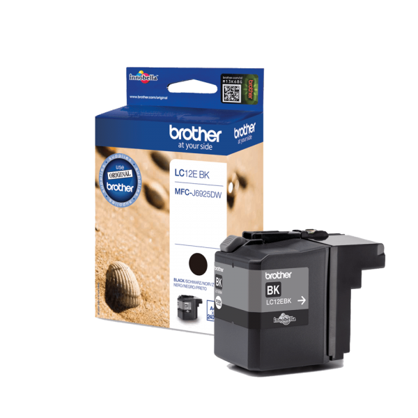 Brother LC12EBK cartuccia d'inchiostro 1 pz Originale Nero [LC12EBK]