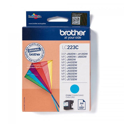 BROTHER CART INK CIANO 550 PAG PER MFC-J4620DW/J5320DW/J5620DW/J5720DW [LC223C]
