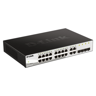 D-LINK SWITCH 16 PORTE GIGABIT + 4 PORTE SFP SMART+ [DGS-1210-20]