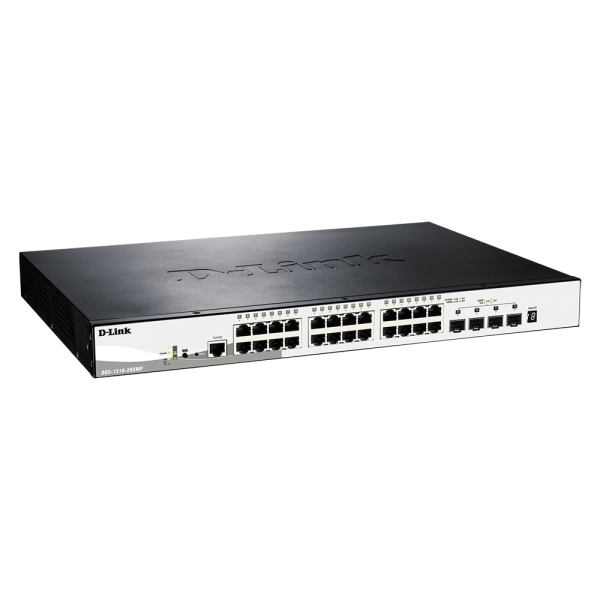 D-Link DGS-1510-28XMP Gestito L2/L3 Gigabit Ethernet (10/100/1000) Supporto Power over Ethernet (PoE) Nero, Grigio [DGS-1510-28XMP/E]